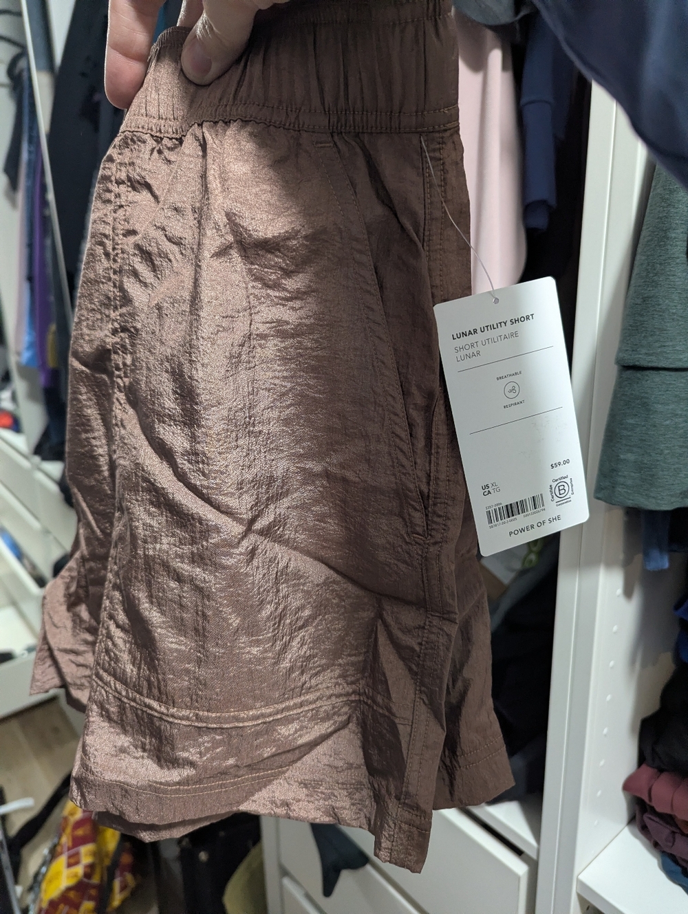 Lunar Sheen Utility High Rise Short - Picture 2 of 3